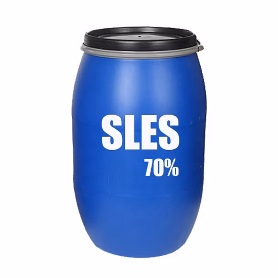 Materia prima cosmetica di vendita calda sodio lauril etere solfato 70% SLES CAS 68891-38-3
