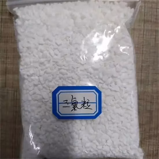 Dicloroisocianurato di sodio chimico CAS 2893-78-9 SDIC per il trattamento delle acque di fabbrica